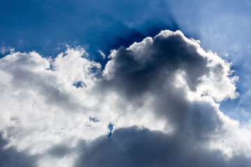 Blue sky with clouds
