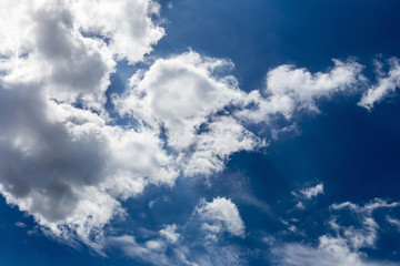 Blue sky with clouds