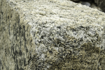 selective focus rock texture and background