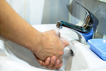 Hygiene. Cleaning Hands. Washing hands.