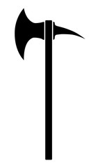 Spiked battle axe silhouette