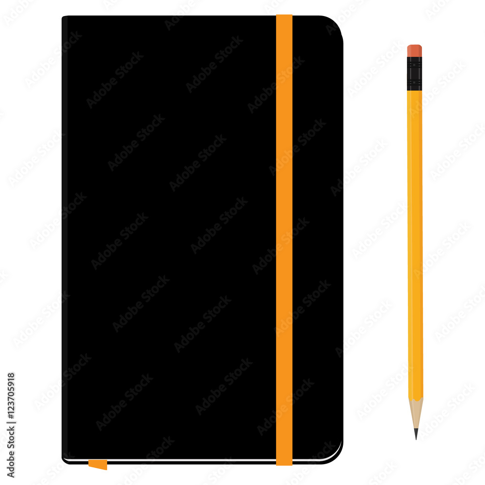 Canvas Prints Notebook moleskin and pencil