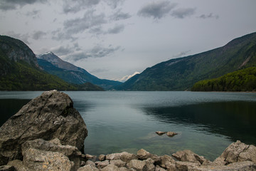 Molveno lake, Italy