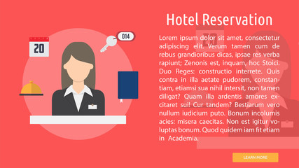 Hotel Reservation Conceptual Banner