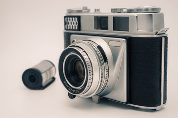 Classic Film camera , Rerto Style.