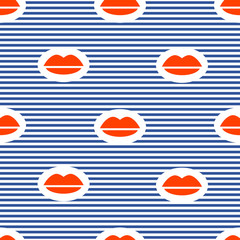 Seamless fashion pattern abstraction.