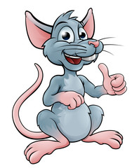Cute Cartoon Mouse or Rat