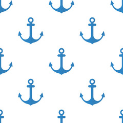 Anchor Seamless Pattern flat design Vector Illustration.