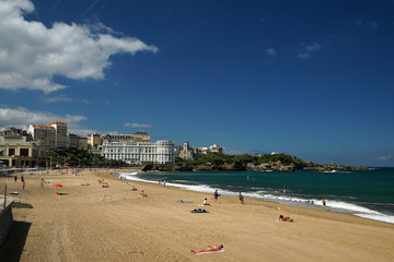Obraz premium Superbe plage à Bizarritz