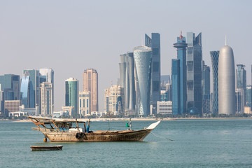 Skyline of Doha, Katar