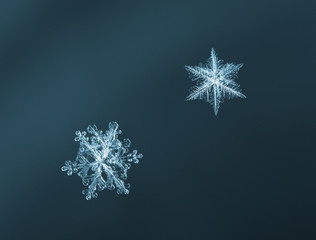 Light blue snowflakes