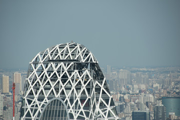 高台からの都市の展望