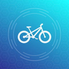Fototapeta na wymiar Fat bike modern icon, vector illustration