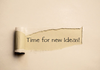 Time for new Ideas!