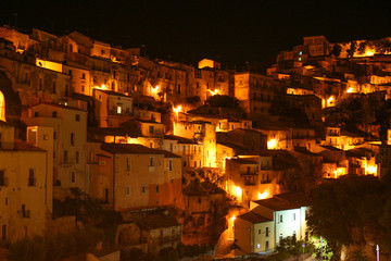 View of Ragusa Ibla at night