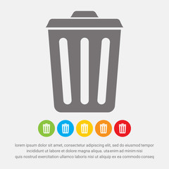 Bin icon - Vector