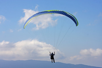 Paraglider in the Alps
