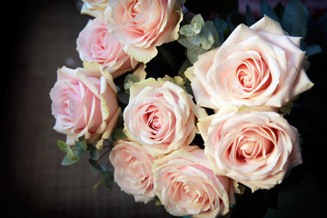 Obraz premium Pink Roses Bouquet