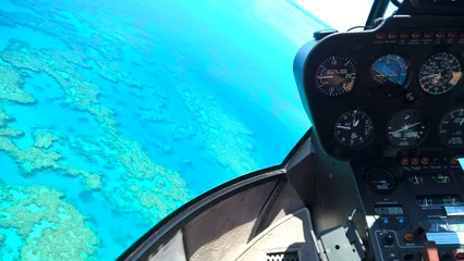 Deurstickers Helikopter Great Barrier Reef © marcox96