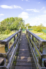 Footbridge over stream UK