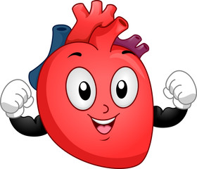 Mascot Heart Strong Biceps