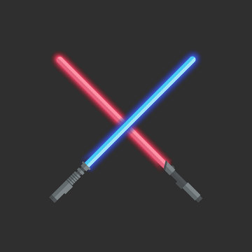 Two light swords