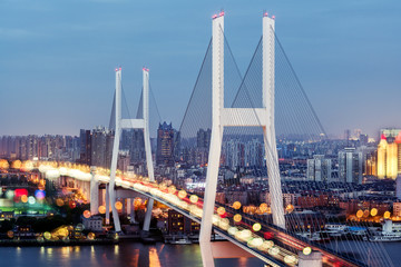 Nanpu-brug en viaduct, Shanghai