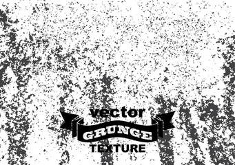 Grunge vector background. Black grain noise texture on white