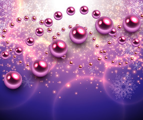 Christmas abstract background magic lights,