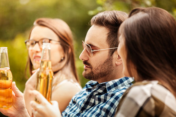 Friends is Enjoying in the Park
