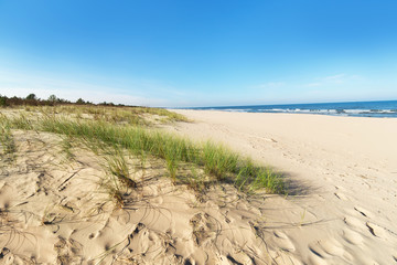 Baltic sea sand dunes,, Baltic coast Poland.