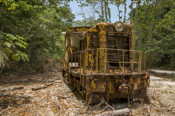 Abandoned locomotive