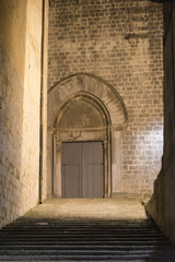 Fototapeta premium Girona (Catalunya, Spain) by night