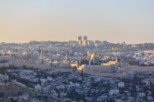The top of Temple mount in Jerusalem