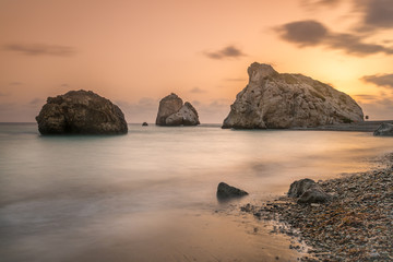 Fototapeta na wymiar Aphrodite's Rock Cyprus 