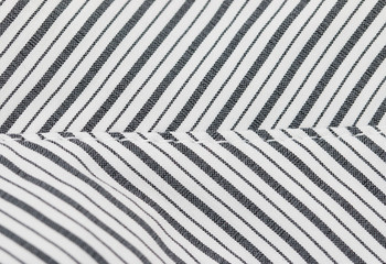 black-and-white stripe on the material