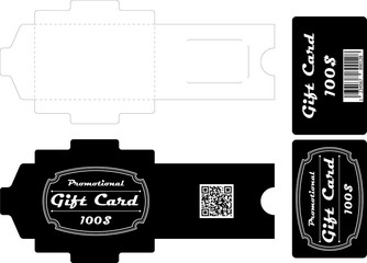 Gift card design with envelope