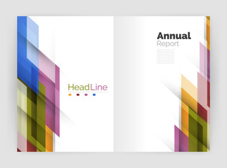 Fototapeta premium Set of business straight lines abstract backgrounds