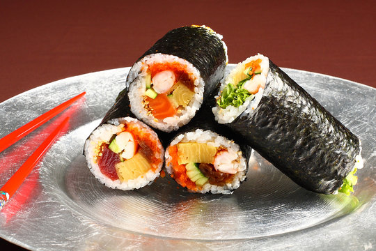 maki rolls, japanese food