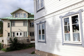 Fototapeta na wymiar Large residential houses,Vaxholm