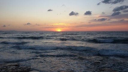 Obraz premium Sicily sunset
