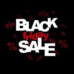 Black Friday sale sign template design. Banner. Discounts.