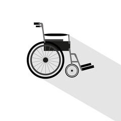 Wheelchair. Icon. Disease. Old age. For your design.