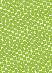 background green with circles