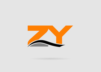 Letter Z and Y monogram logo
