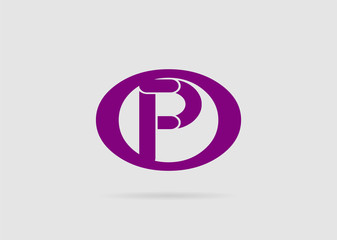 Letter p logo icon design template elements
