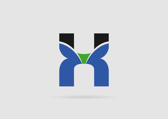 Letter X logo symbol design template elements
