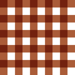 Brown plaid seamless pattern. Vector background