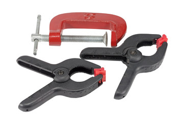the Assorted clamps