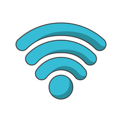 Wifi icon. Global communication intenet connectivity web and technology theme. Isolated design. Vector illustration